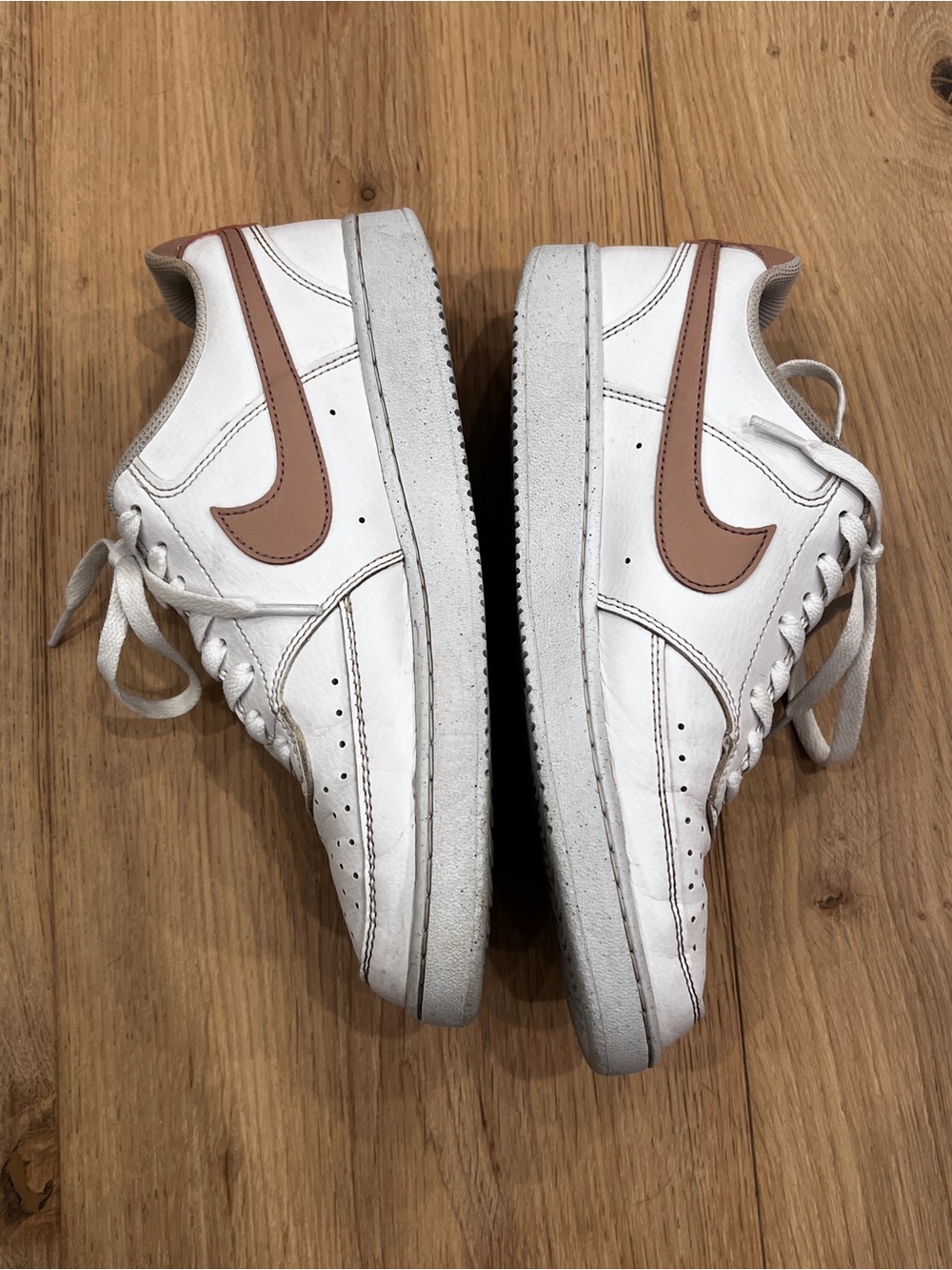 Nike Court Vision Low Women's 8.5 White Rose Pink Sneakers DH3158-102